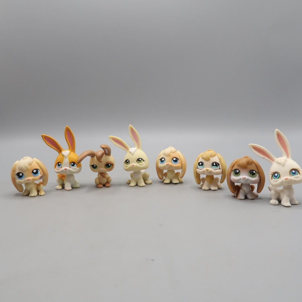 Authentic Vintage Littlest Pet Shop LPS Lot Rabbit Bunny pink magnet